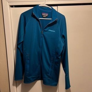 Patagonia Blue Zip Up Sweatshirt